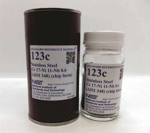 SRM 123c 不锈钢，Cr-Ni-Nb(AISI 348)标准品