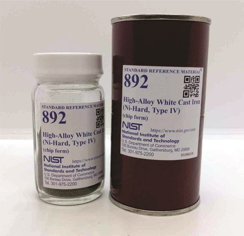 SRM 892  高合金白口铸铁(镍硬，IV型)标准品